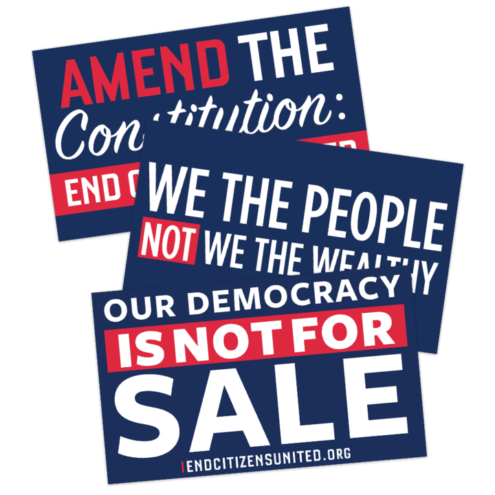 End Citizens United Sticker Collection (Set of 3)