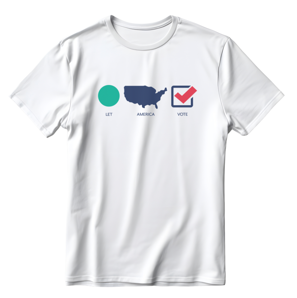 Let America Vote T-Shirt (White)